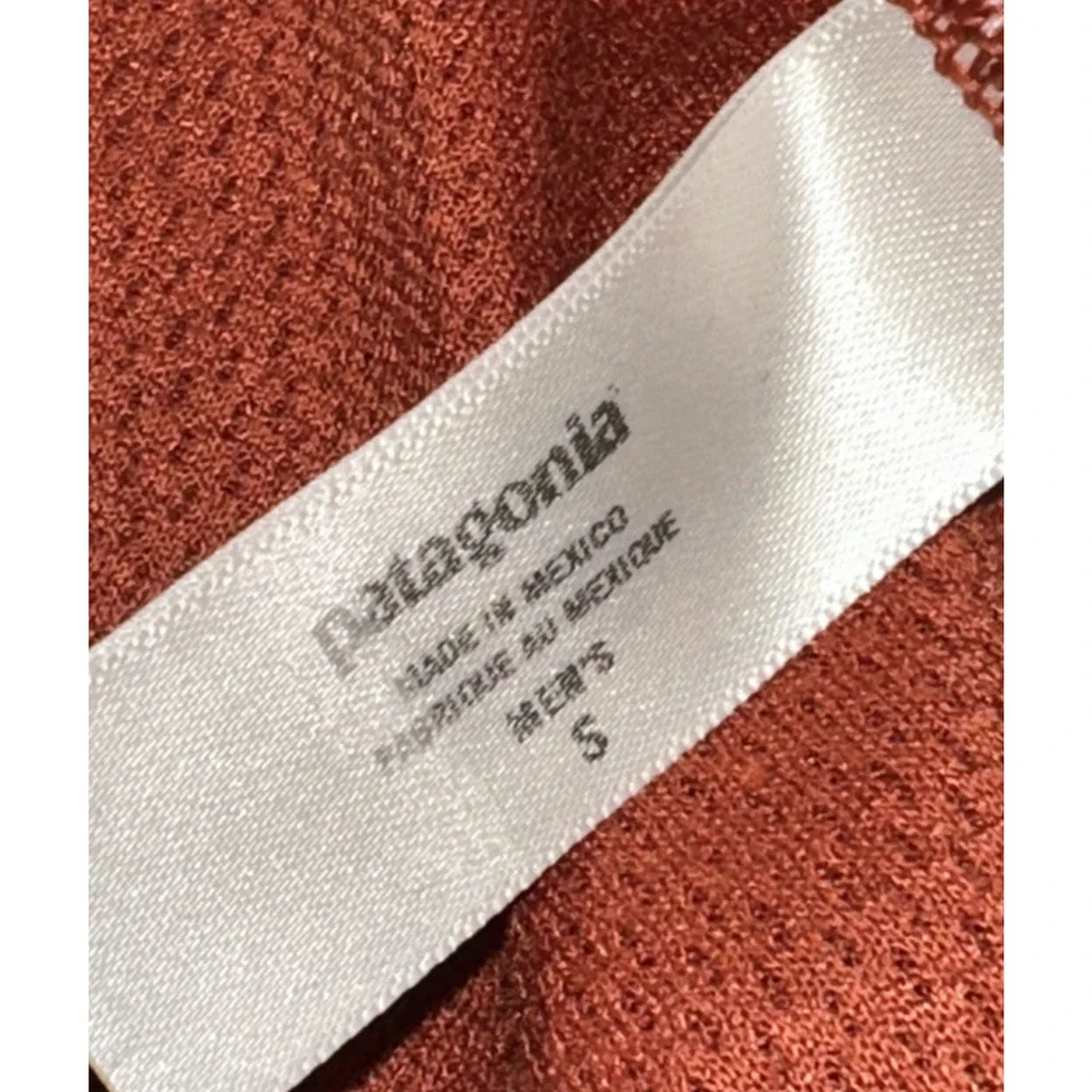 Y2k Patagonia Capilene Thermal Mid Weight Sweater Mens Small Baselayer Orange